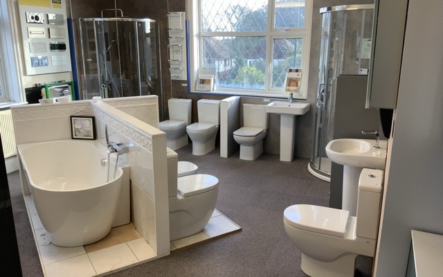 12 - Portsmouth Plumbing Supplies - Bathroom Showroom - Toilets on display